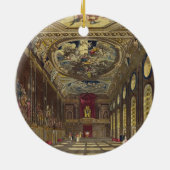 セントジョージのホールの「王室のなResからのWindsorの城、 セラミックオーナメント (裏面)