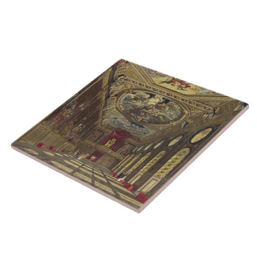 セントジョージのホールの「王室のなResからのWindsorの城、 タイル (側面)