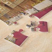 セントジョージのホールのWindsorの城1838年(ついている色 ジグソーパズル (側面)