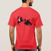 セントジョージの日の英国の旗 Tシャツ (裏面)