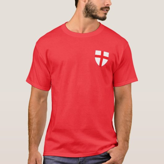 セントジョージの日の英国の旗 Tシャツ (正面)