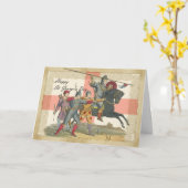 セントジョージの日カード、セントジョージの騎士 カード (黄色い花)