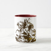 セントジョージは私達のためにドラゴンの殺害者、祈ります マグカップ (中央)