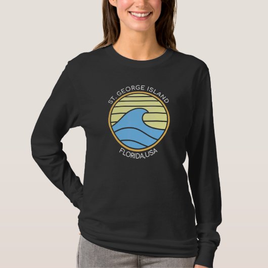 セントジョージアイランドおもしろいビーチ Tシャツ (正面)