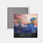 セントジョージアンドエイリアンドラゴン マグネット (正面/裏面)