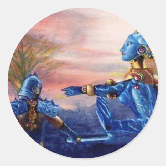 セントジョージアンドエイリアンドラゴン ラウンドシール (正面)