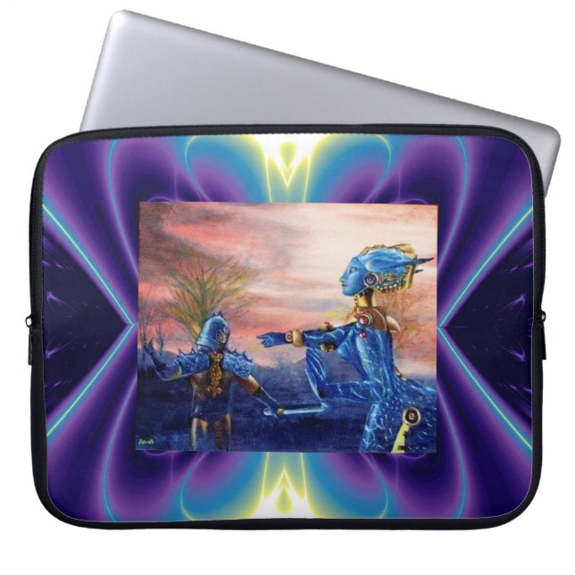 セントジョージアンドエイリアンドラゴン ラップトップスリーブ (正面)