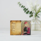 セントジョージオールドブラウンパーチメントモノグラム 名刺 (スタンド正面)