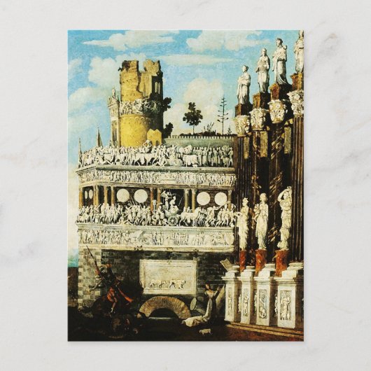 セントジョージキルドラゴンフランソワデノメファインアート ポストカード (正面)