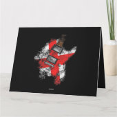 セントジョージズデイギターイングランド国旗ミュージシャン カード (裏面)