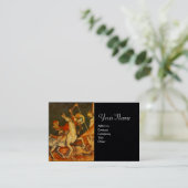 セントジョージズバトルドラゴンモノグラムブラック紙 名刺 (スタンド正面)