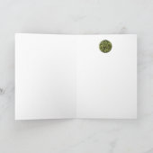 セントジョージドラゴンとプリンセスモノグラム ノートカード (内部)