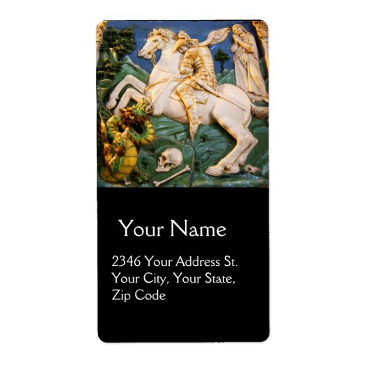 セントジョージドラゴンとプリンセス ラベル (正面)