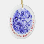 セントジョージパーソナライズされた殺し竜 セラミックオーナメント (右)