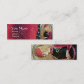 セントジョージポートレート、赤、黒、金ゴールド黄 スキニー名刺 (正面/裏面)