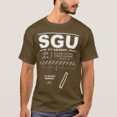 セントジョージリージョナル空港 SGU Tシャツ (正面)
