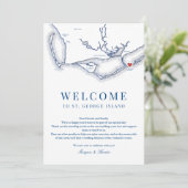 セントジョージ島FLの結婚ウェルカム旅程 サンキューカード (スタンド正面)