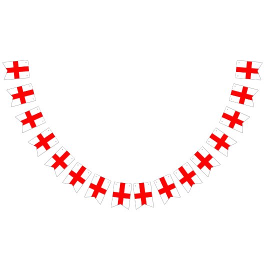 セントジョージ州旗 バンティングフラッグ (全)