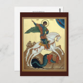 セントジョージ祈りの言葉カード ポストカード (正面/裏面)