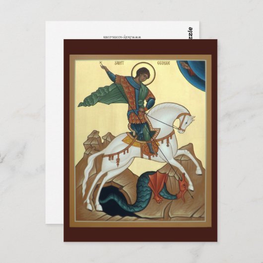 セントジョージ祈りの言葉カード ポストカード (正面/裏面)