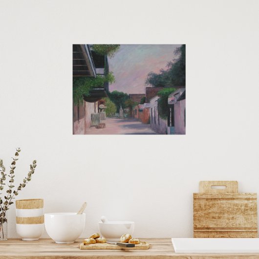 セントジョージ通り（フロリダ州セントオーガスティン） ポスター (キッチン)