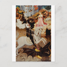 セントジョージ・キリング・ザ・ドラゴンby Bernat Martorel ポストカード