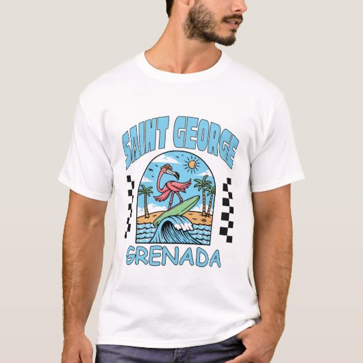 セントジョージ・グレナダ Tシャツ (正面)