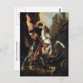 セントジョージ&ザドラゴングスタヴモローファインアート ポストカード (正面/裏面)