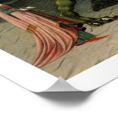 セントジョージ&ザドラゴンヴィンテージアートプリントポスター ポスター (角)