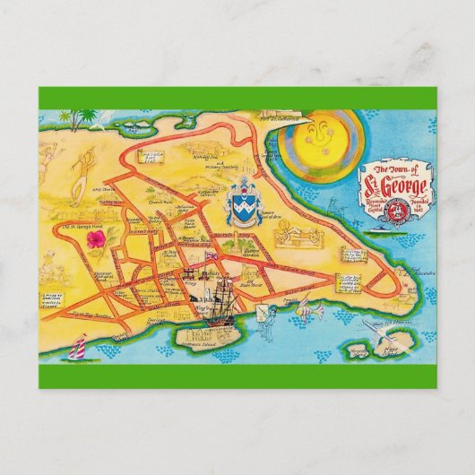 セントジョージ バミューダ ヴィンテージ ポストカード (正面)