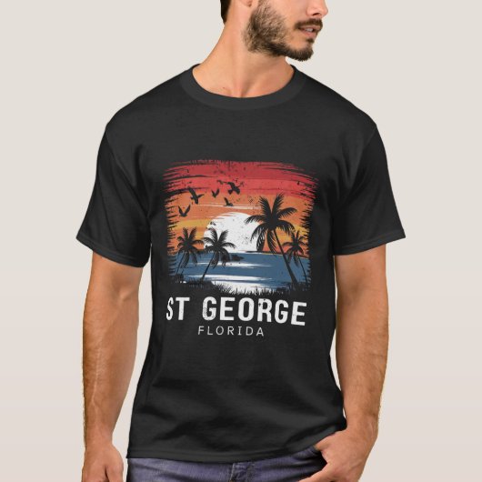 セントジョージ フロリダ サーフィン サーファー Tシャツ (正面)