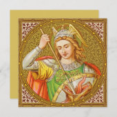 セントジョージ(SNV 13)空白の正方形グリーティングカード (正面/裏面)