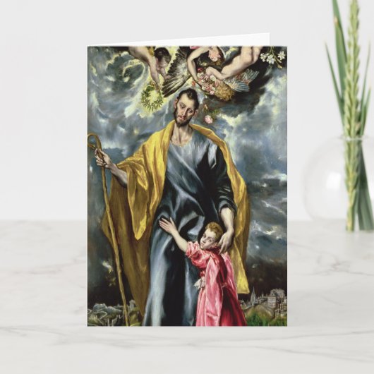 セントジョーゼフおよびキリストの子供1597-99年 カード (正面)