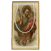 セントジョーゼフおよびベビーイエス・キリストI 2つのイメージ スモールペーパーバッグ (正面)