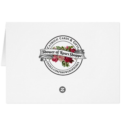 セントジョーゼフのベビーのイエス・キリストのラベンダーの花柄 (裏面横)