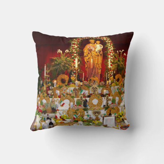 セントジョーゼフの祭壇の装飾用クッション クッション (裏面)