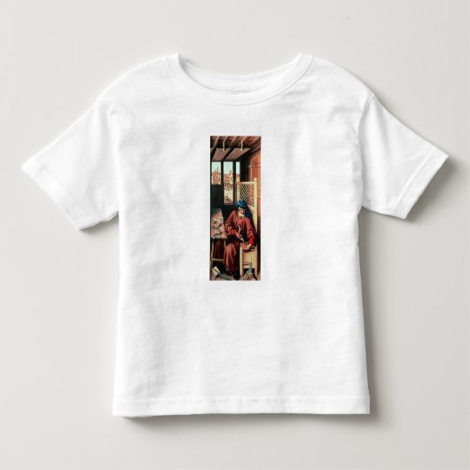セントジョーゼフは中世大工として描写しました トドラーTシャツ (正面)