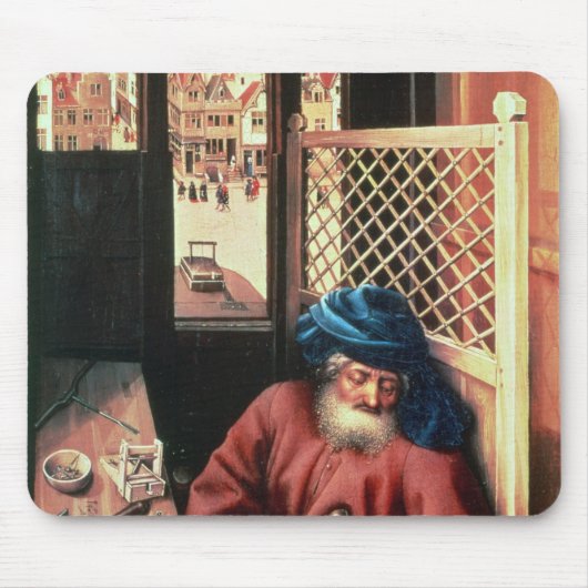 セントジョーゼフは中世大工として描写しました マウスパッド (正面)