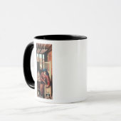 セントジョーゼフは中世大工として描写しました マグカップ (正面左)