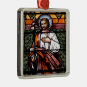 セントジョーゼフは私達のために-ステンドグラス窓を祈ります メタルオーナメント (右)