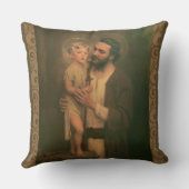 セントジョーゼフ及び子供イエス・キリストC. Bosseron Chambers クッション (裏面)