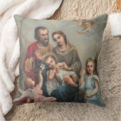 セントジョーゼフ、メリー、イエス・キリストの天使 クッション (ブランケット)