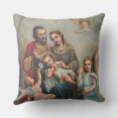 セントジョーゼフ、メリー、イエス・キリストの天使 クッション (裏面)
