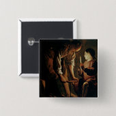 セントジョーゼフ、大工 缶バッジ (正面&裏面)