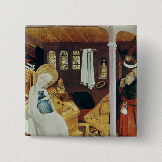 セントジョーゼフ、c.1410-20の疑い 缶バッジ (正面)