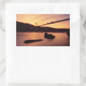 セントジョーンズ橋日没 長方形シール (バッグ)