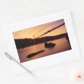 セントジョーンズ橋日没 長方形シール (封筒)