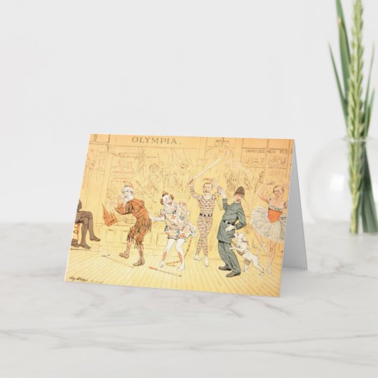 セントスチーブンのパントマイム カード (正面)