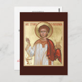 セントスティーブンザプロトマーティン祈りの言葉カード ポストカード (正面/裏面)