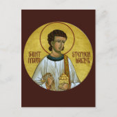 セントスティーブンザプロトマーティン祈りの言葉カード ポストカード (正面)